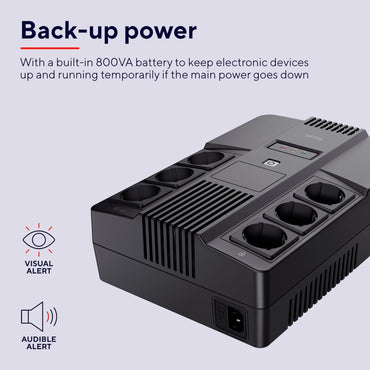 Trust MAXXON POWERSTRIP USV 800 VA Stromversorgung