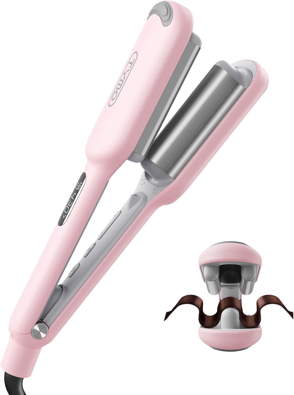TYMO ROVY Welleneisen für haare, Lockenstab 25mm Ionen Keramik Hair Curler