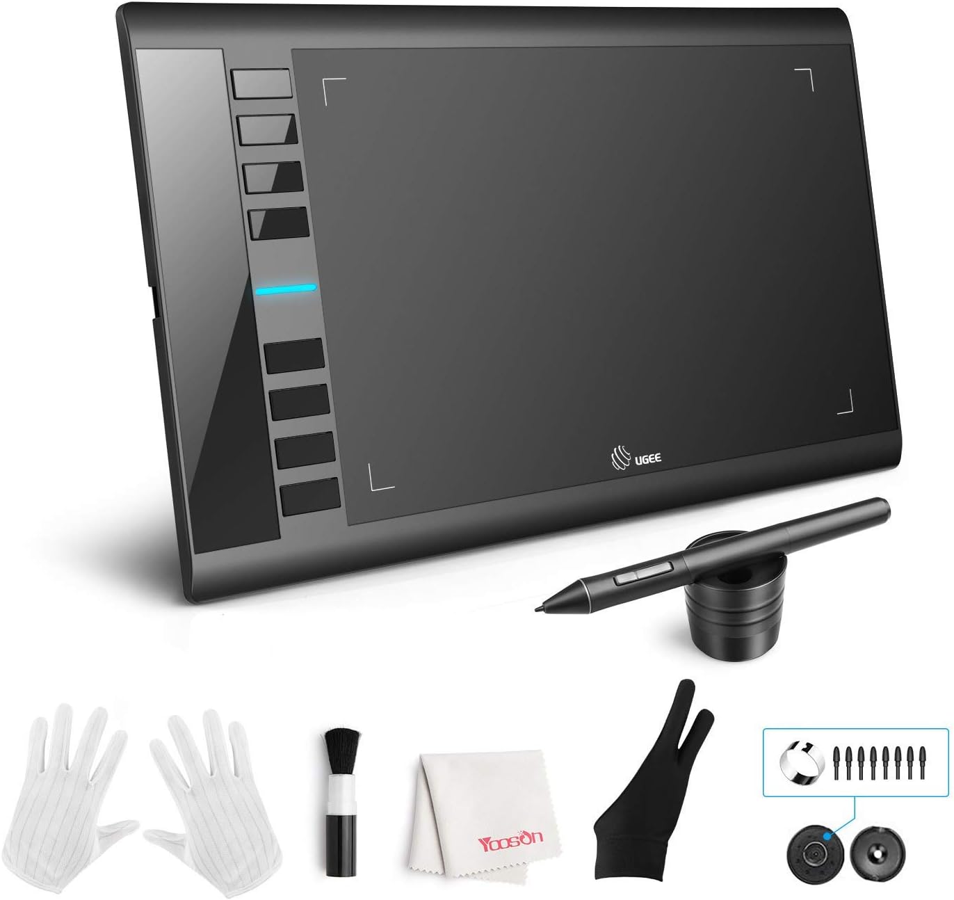 UGEE M708 Grafiktablett,8192 Pressure Pen Stylus,8 Hotkeys,10 * 6 Zoll