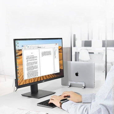 UGREEN Support vertical pour ordinateur portable Support vertical en aluminium pour ordinateur portable Support pour ordinateur portable plat avec base thermique pour ordinateurs portables, MacBook Air, Pro, Samsung, iPad, tablettes