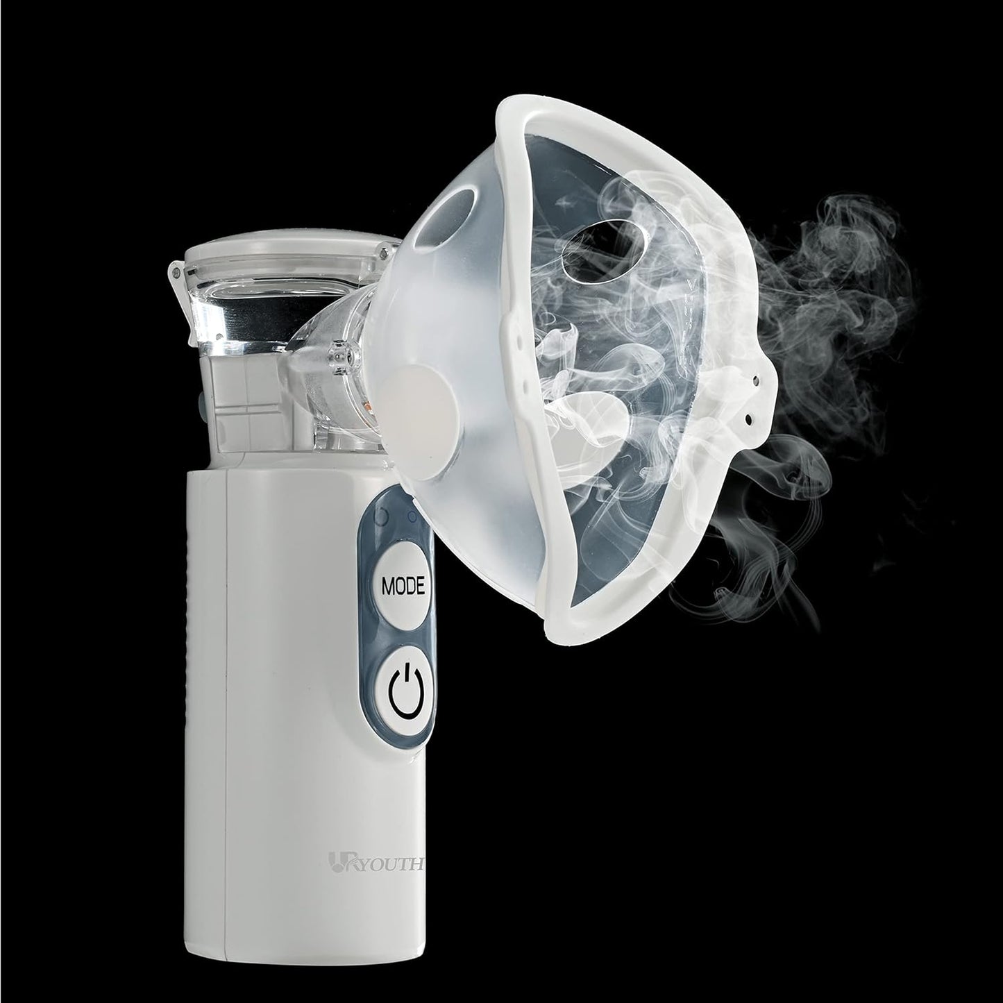 URYOUTH Inhalator Vernebler Inhalationsgerät mit zwei Tasten für Kinder und Erwachsene