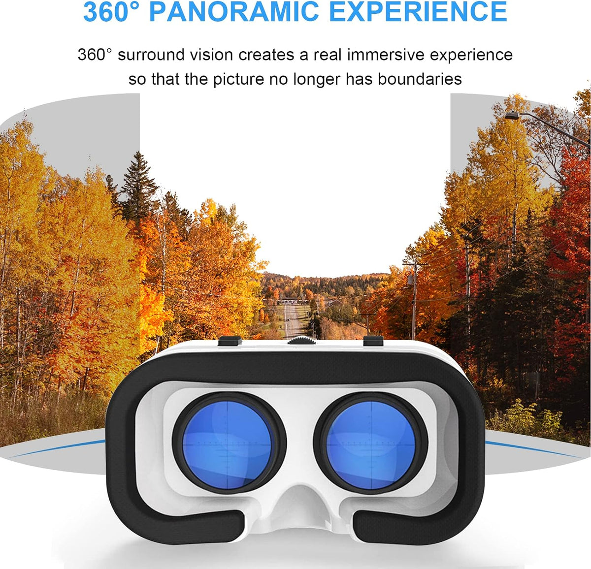 Casque de réalité virtuelle avec lunettes 3D, casque de réalité virtuelle pour jeux de réalité virtuelle et films 3D