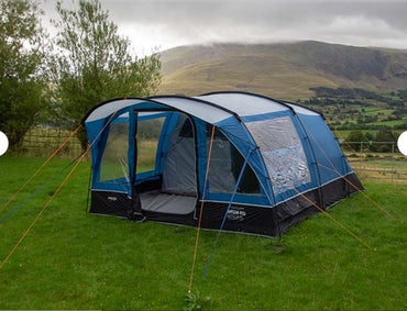 Vango Unisex – Erwachsene Hudson 600, Campingzelt, Camping, Familien Zelt, Sky Blue, 6 Personen