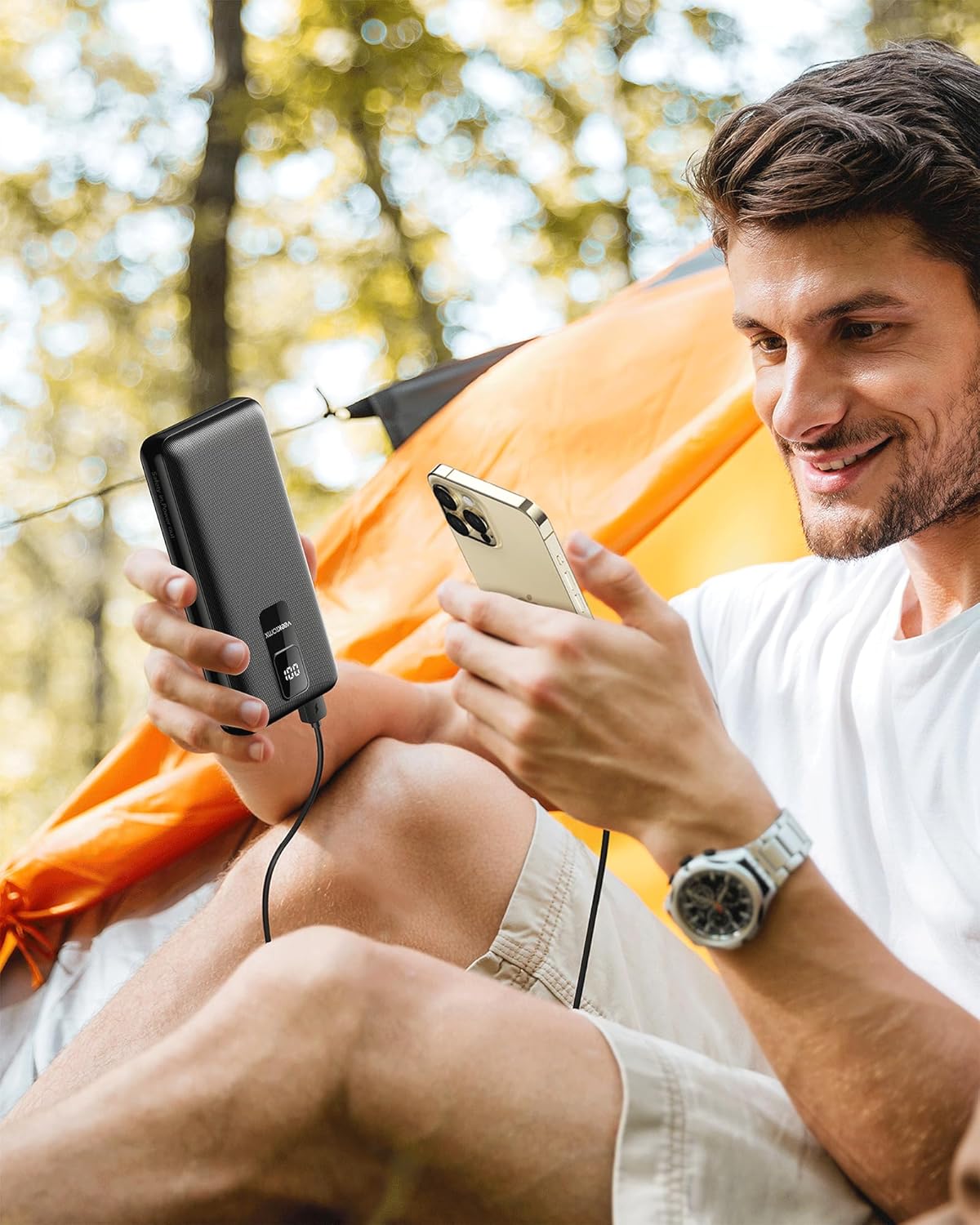 VEEKTOMX Tragbares Ladegerät, 30000 mAh, Powerbank, Schnellladung mit PD&QC,