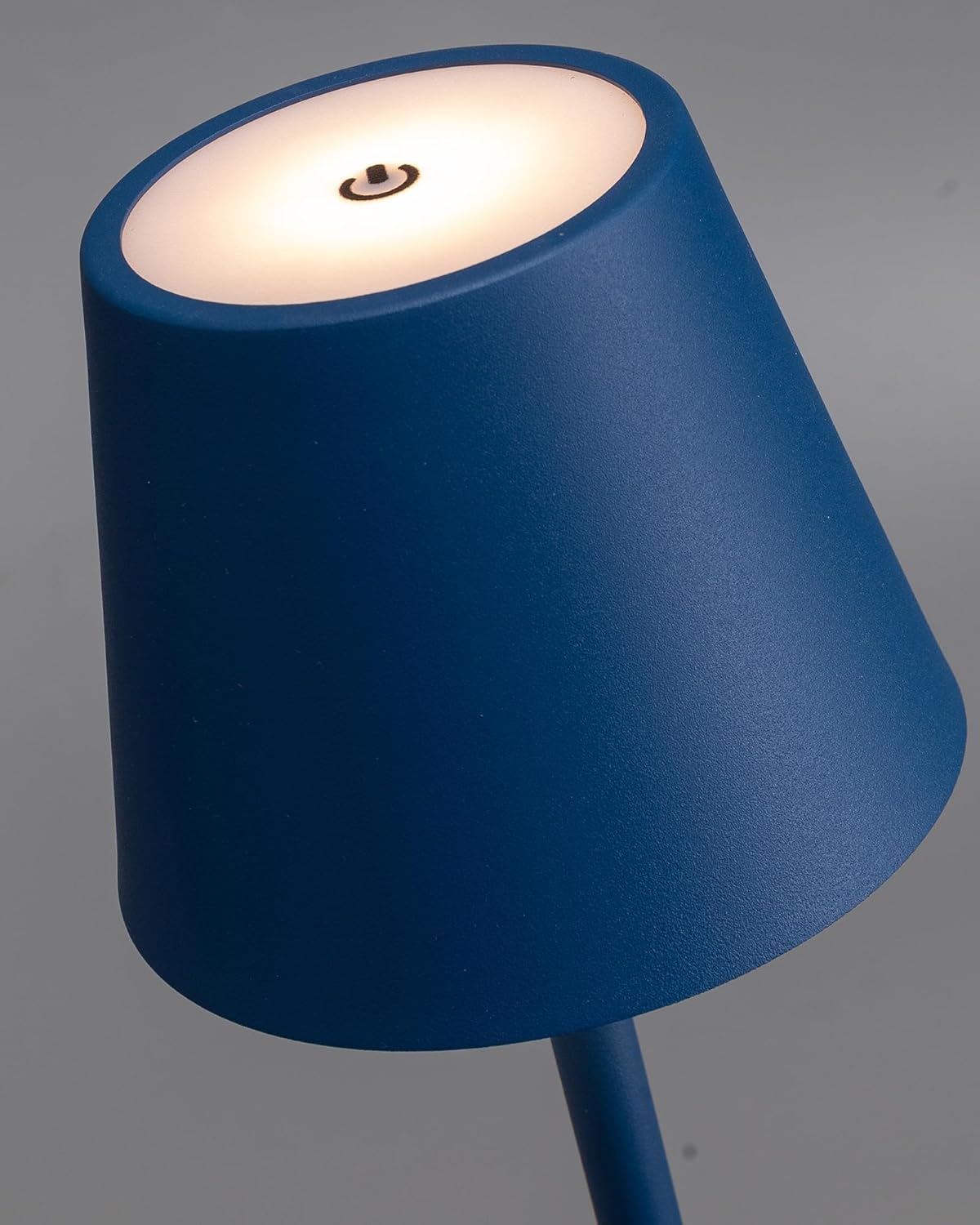 Visdanfo Kabellose Tischlampe, tragbare LED-Schreibtischlampe (2 pack) 4000 mAh, 3 Farben Blau