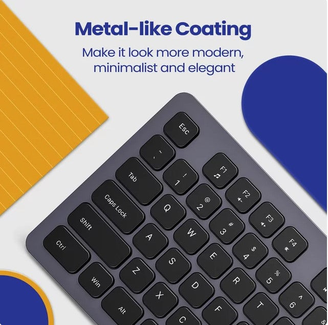 Victsing 2,4 G kabellose Tastatur, (QWERTZ) über USB wiederaufladbare kabellose Computertastatur, leise, ergonomische, schlanke Tastatur mit 12 Multimedia-Verknüpfungen für Laptops, Desktop, Chromebook, Notebook