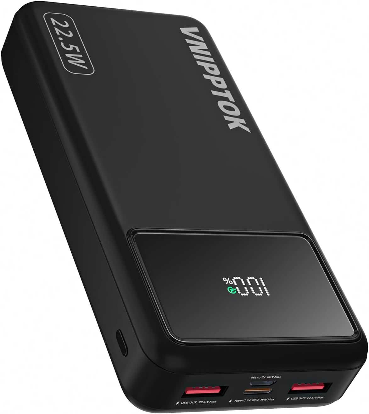 VNIPPTOK Powerbank 20000mAh, Tragbares 22,5W Power Bank mit USB C