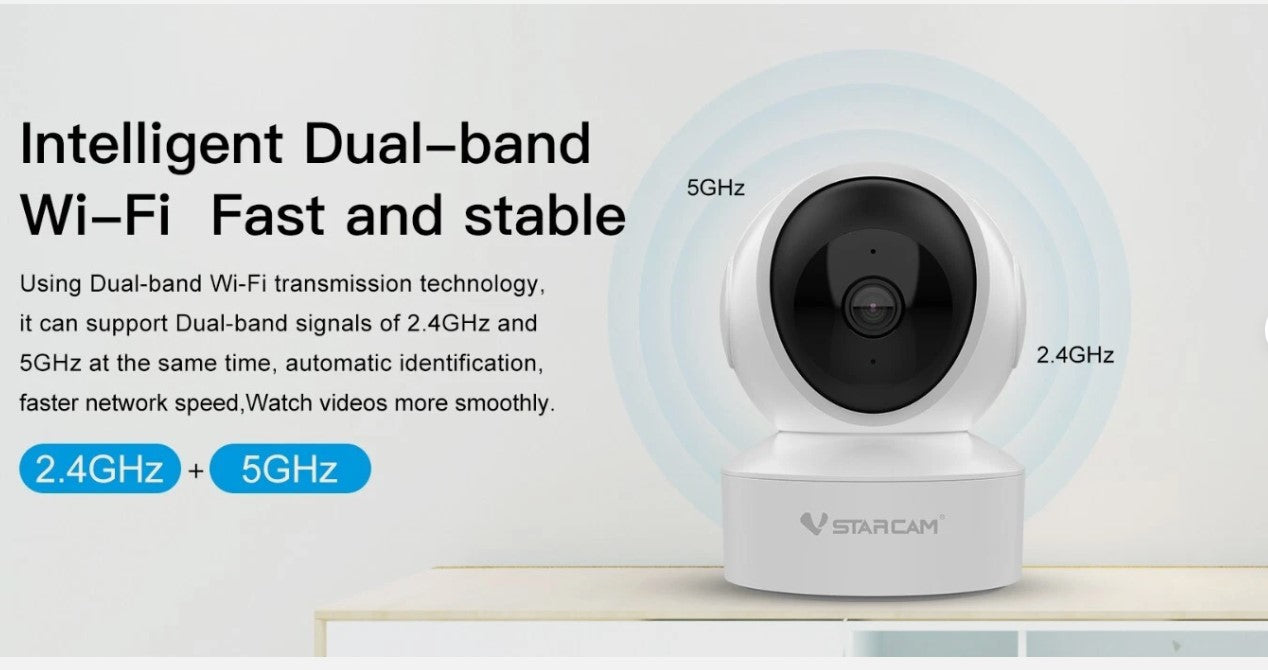 VSTARCAM Kamera Innen, Sicherheitskamera, 4MP HD WiFi Babyphone,360° PTZ Haustier mit Nachtsicht,2-Wege Audio