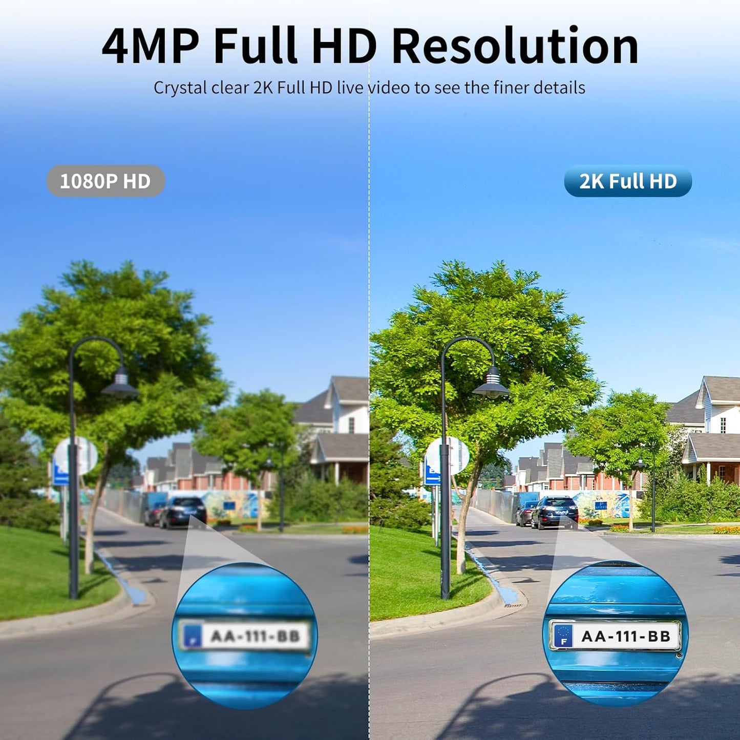 VSTARCAM 4MP Überwachungskamera 2,5K HD WiFi Überwachungskameras mit 360°-Ansicht, PTZ,Bewegung