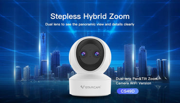 VSTARCAM CS49D Dual-Lens Viewing Full HD 3MP 1080p 360 ° PTZ Auto Tracking Nachtsicht