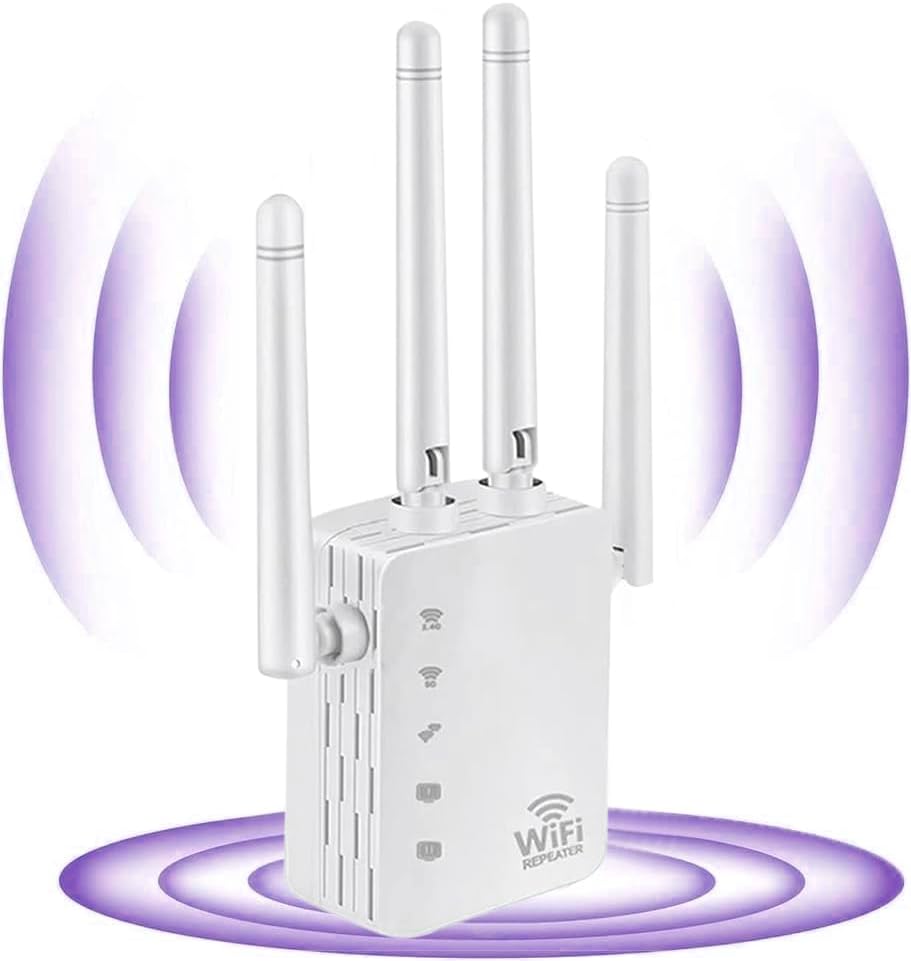 WLAN Repeater WLAN Verstärker AC1200 Dualband (300Mbit/s 2,4GHz+5GHz 867Mbit/s) WiFi Repeater