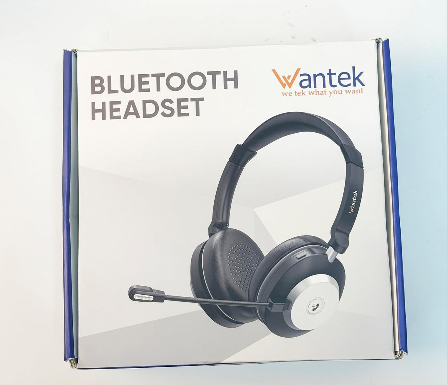 Wantek Wireless Headset mit Noise Cancelling Mikrofon und USB Dongle