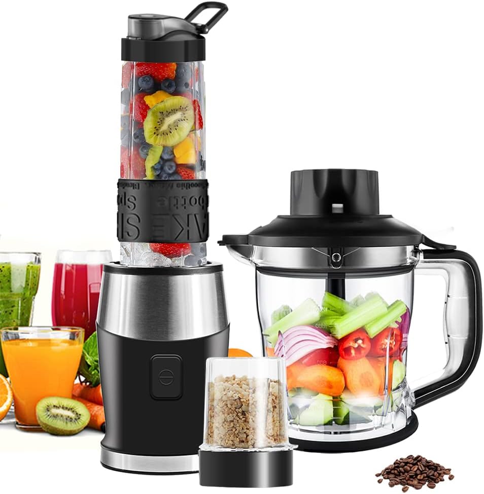 WAWORIO Mixer Smoothie Maker, 700 Watt Standmixer Multifunktion BPA frei
