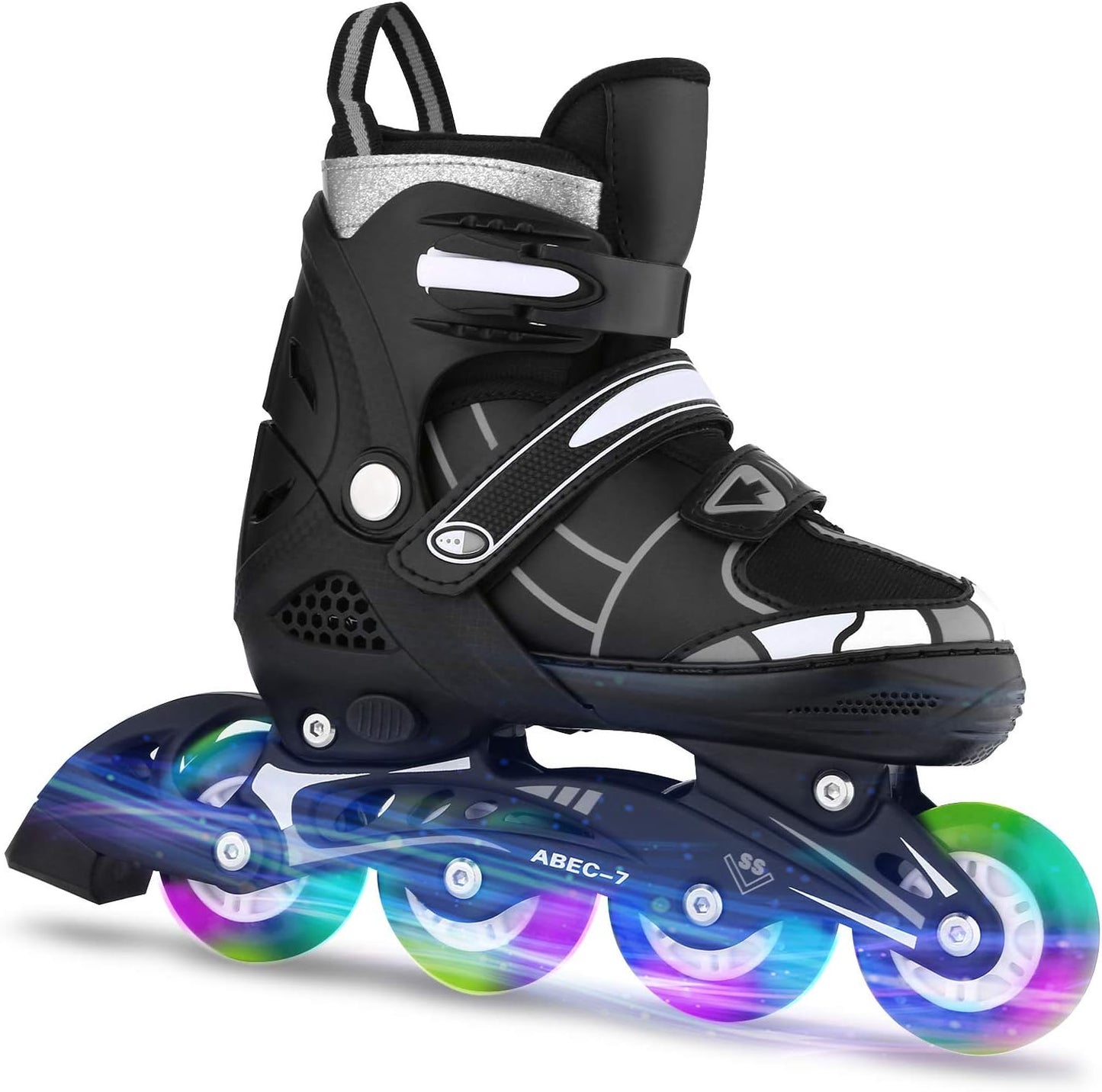Weskate Xmbt-1003 Kinder Rollschuhe Inline-Skates für Herren M(35-38) schwarz