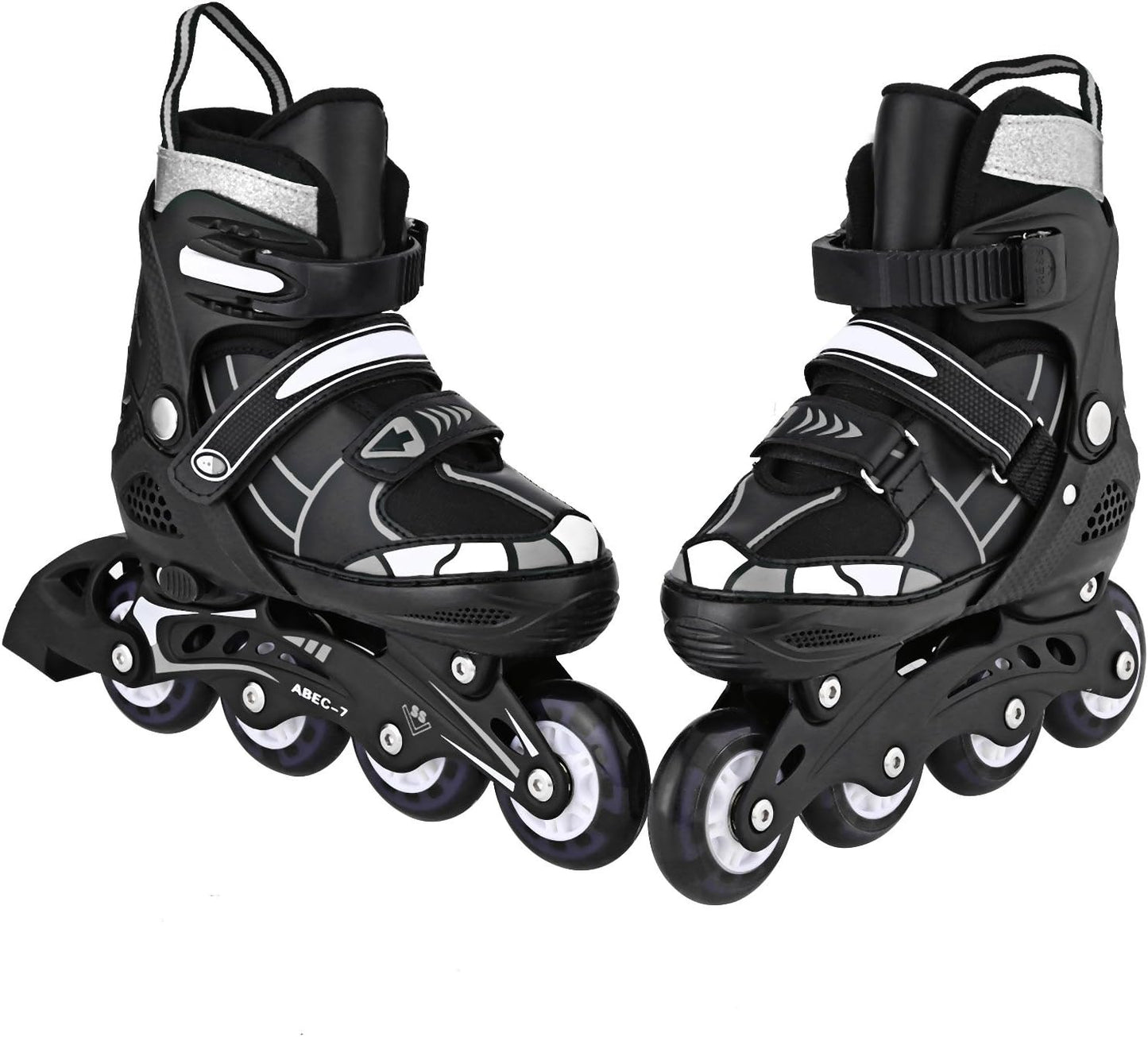 Weskate Xmbt-1003 Kinder Rollschuhe Inline-Skates für Herren M(35-38) schwarz