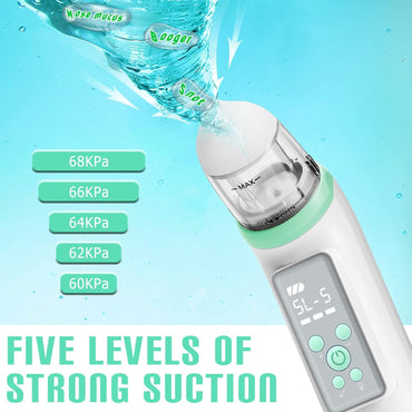 Winload Nasensauger Baby für Neugeborene mit 5 Saugstärken und 3 Größen Tip,Musik & Licht