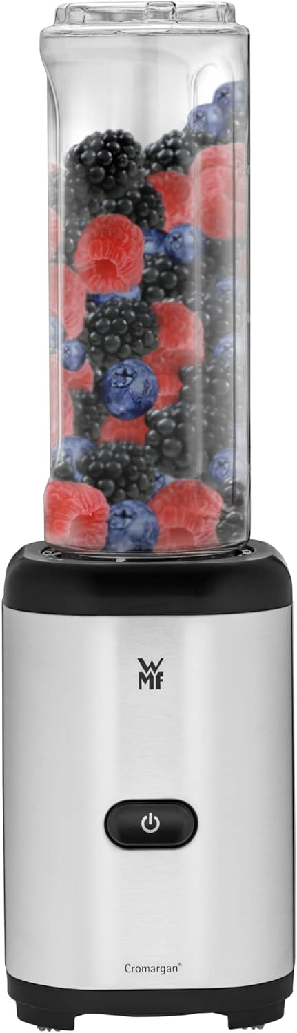 WMF Kult Mix & Go Mini Smoothie Maker, Standmixer, Blender elektrisch, Shake Mixer 300 Watt, Tritan-Kunststoff Flasche