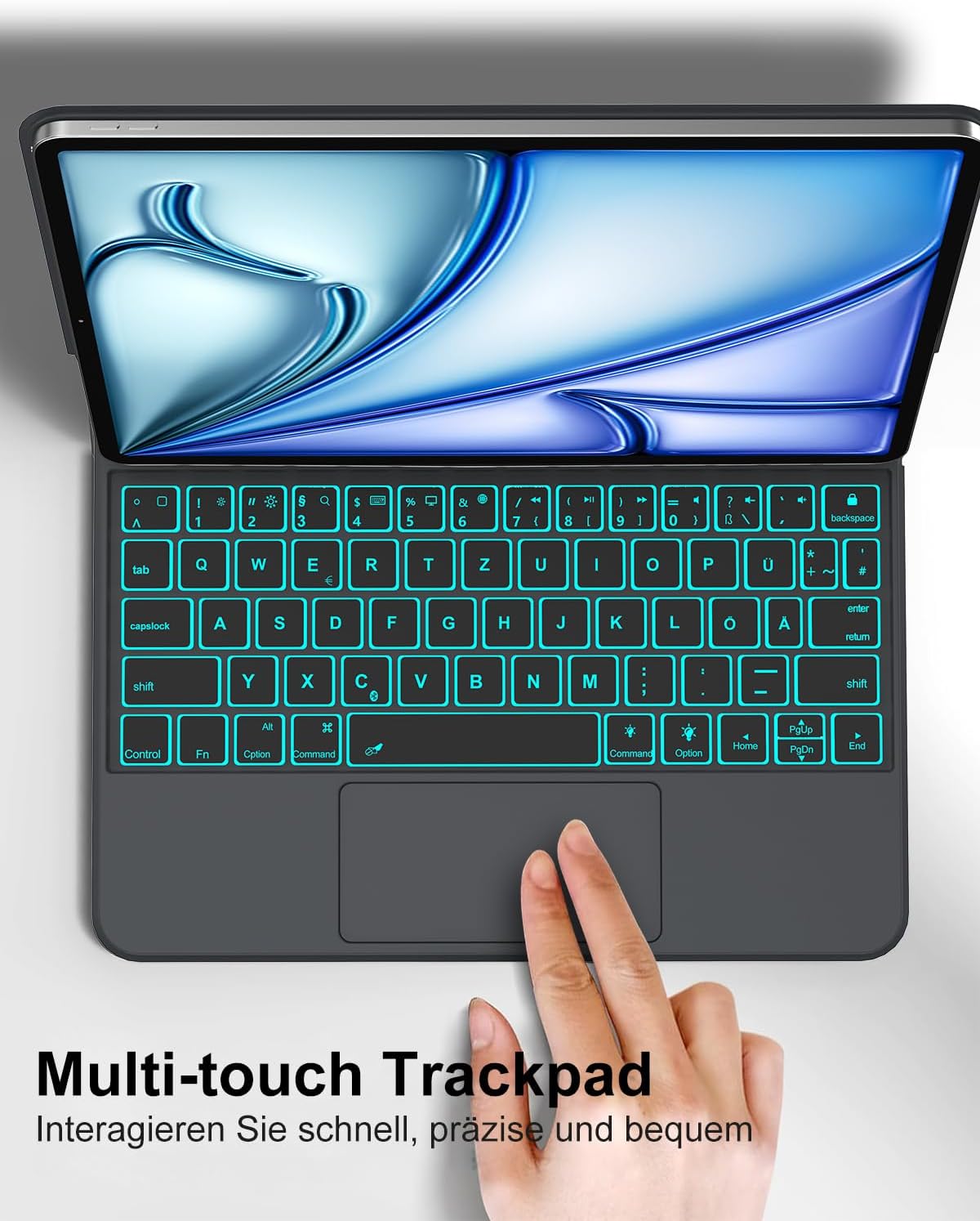 WINCHKING Magic Keyboard iPad Air 13 2024 - Hülle mit Tastatur für iPad Pro 12,9 Zoll 6./5./4./3 Gen