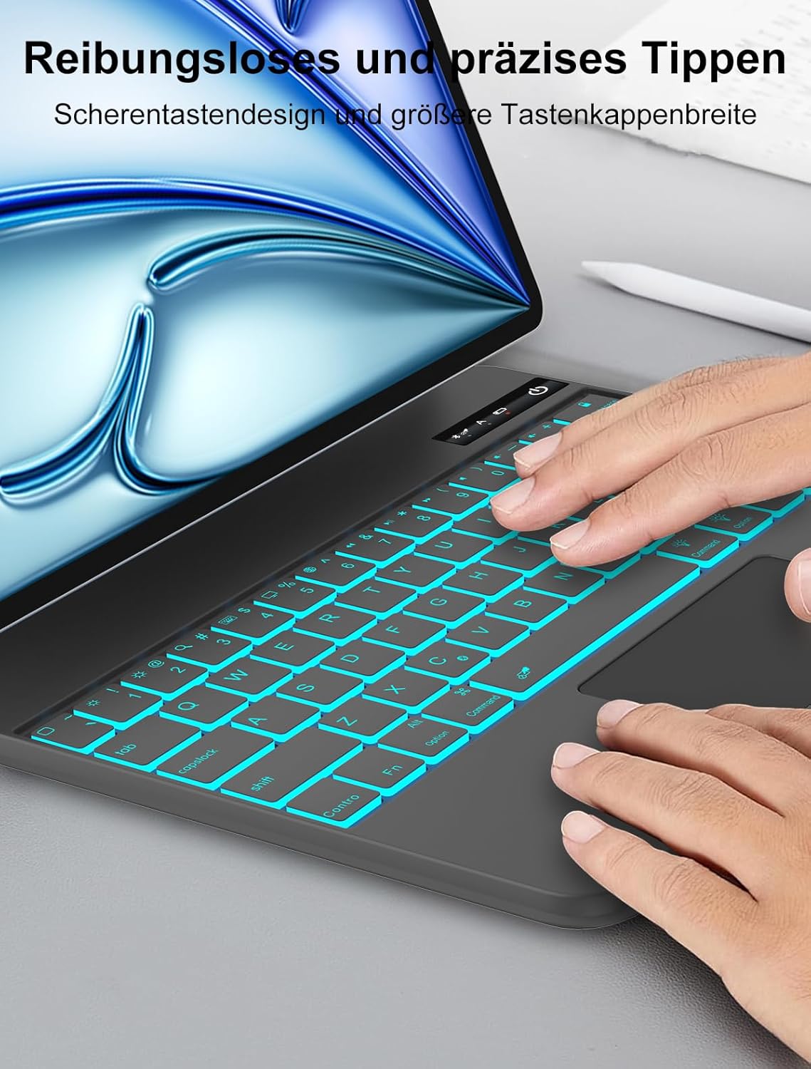 WINCHKING Magic Keyboard iPad Air 13 2024 - Hülle mit Tastatur für iPad Pro 12,9 Zoll 6./5./4./3 Gen