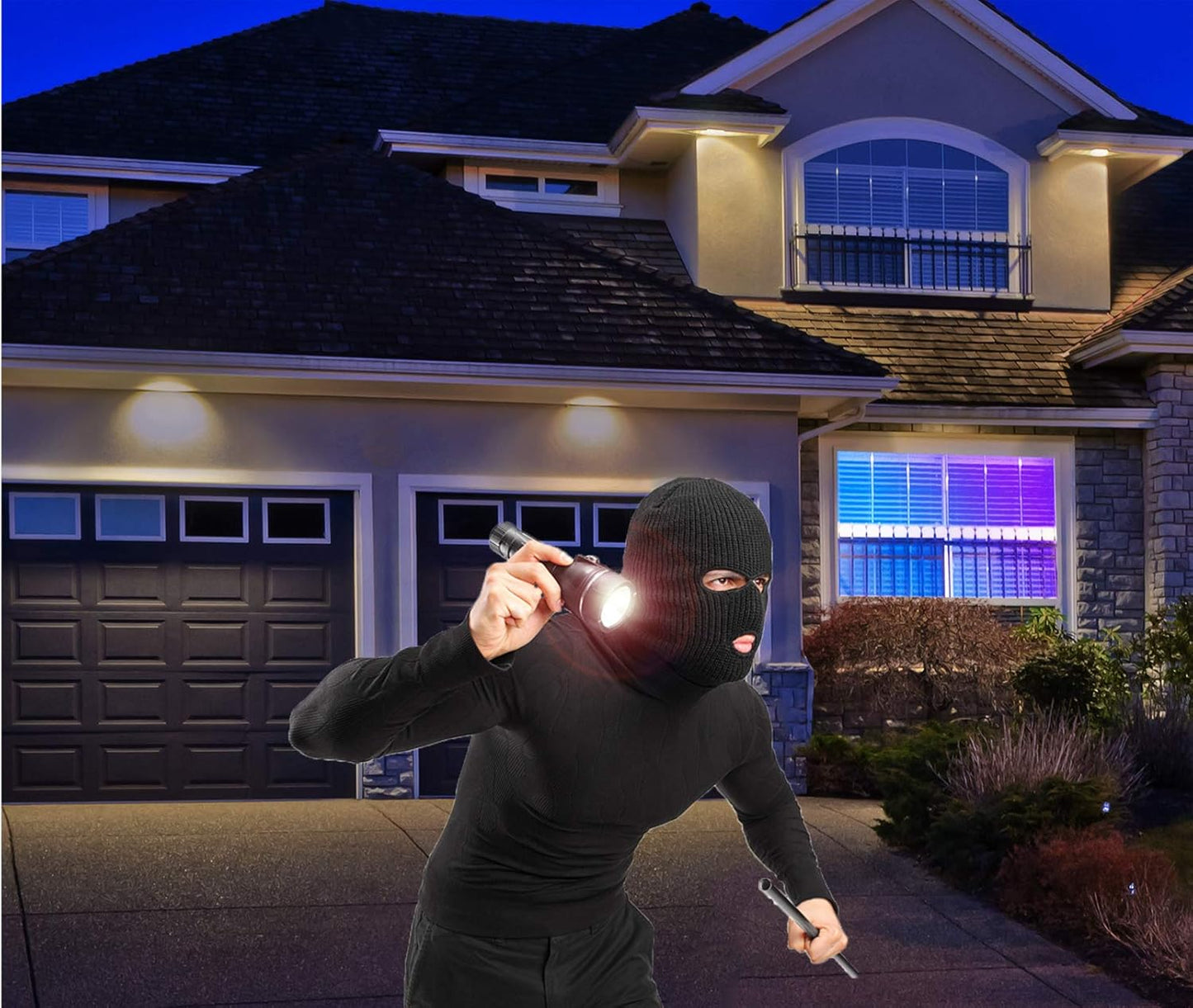 4VWIN Home-Security LED TV-Simulator mit Eingebaut Digitaler Timer und Nachtlicht