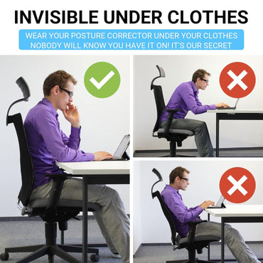 XNATURE Haltungskorrektur, Rückenglätter, Haltungstrainer, Upgrade 2022, Rückenstabilisator, Haltungskorrektur, verstellbarer, versteckter Rückenverlängerung, Schultergurt, Haltungskorrektur
