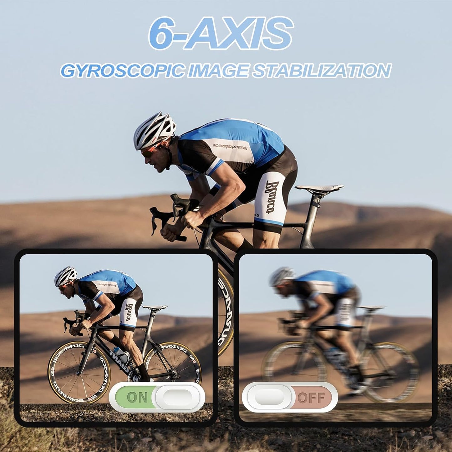 Xilecam Dual Screen Action Cam 4K 60FPS 2,2”-HD-Touchscreen, wasserdichte