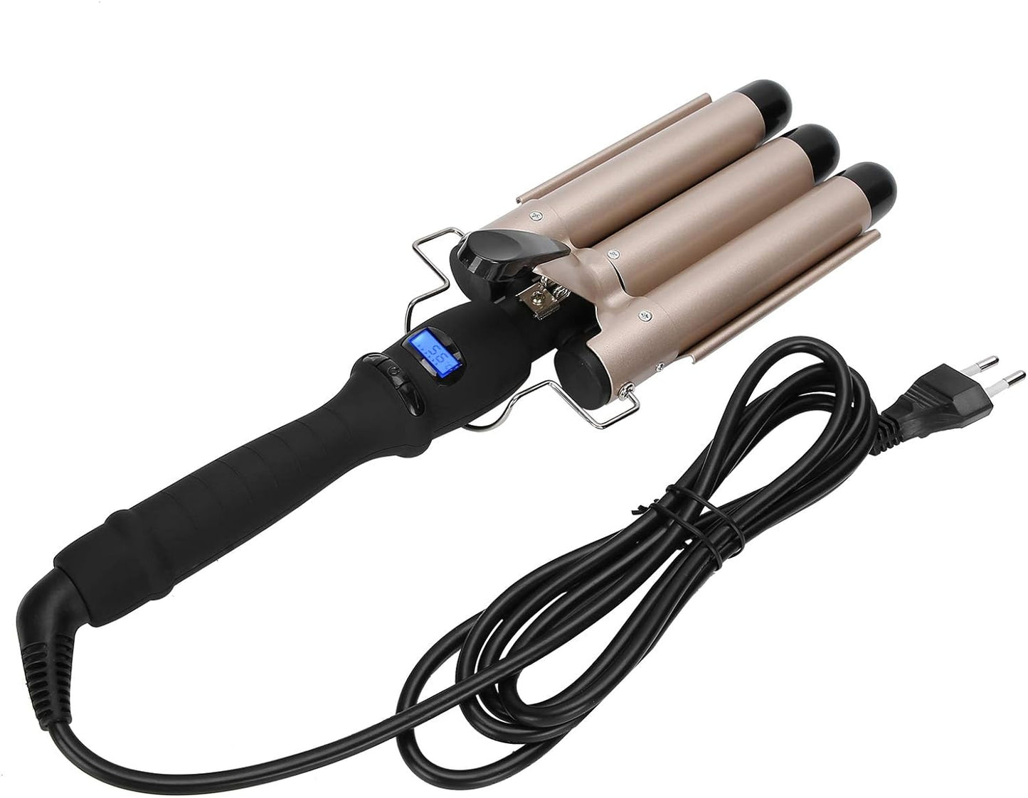 3 Barrel 80-210 ℃ Elektrische Haarcrimper Hair Waver Big Wave Lockenstab für einzigartiges Haarstyling
