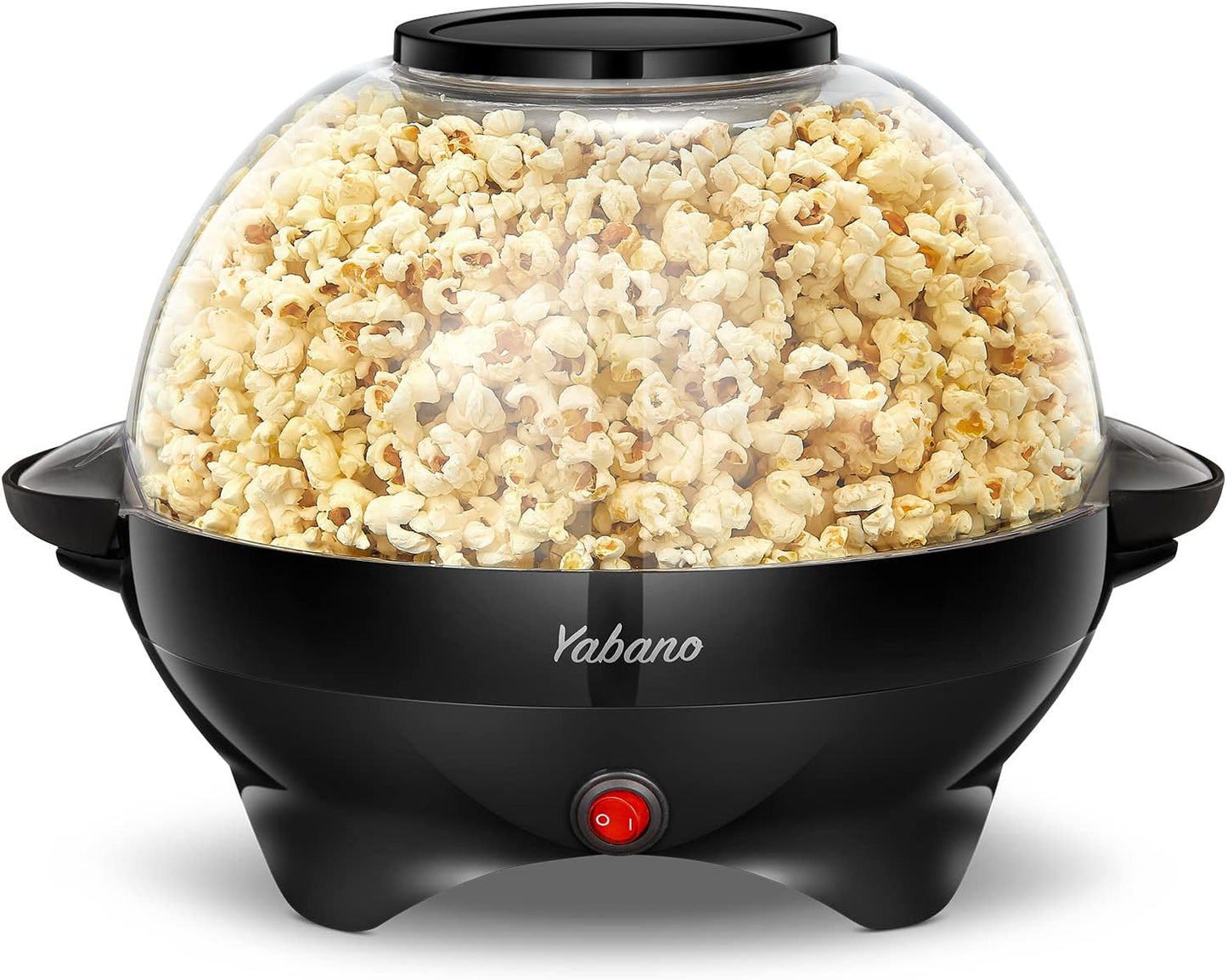 Yabano Popcornmaschine 5L Abnehmbare Heizfläche Schwarz