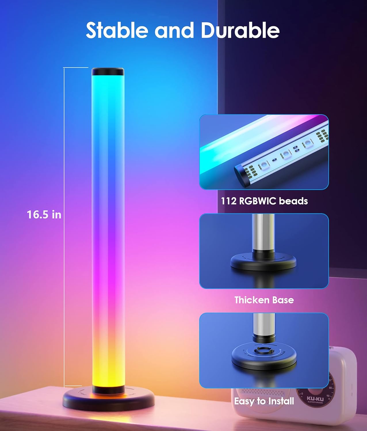 Ydene 360° Smart LED Lightbar, RGB fancy LEDs Gaming Beleuchtung