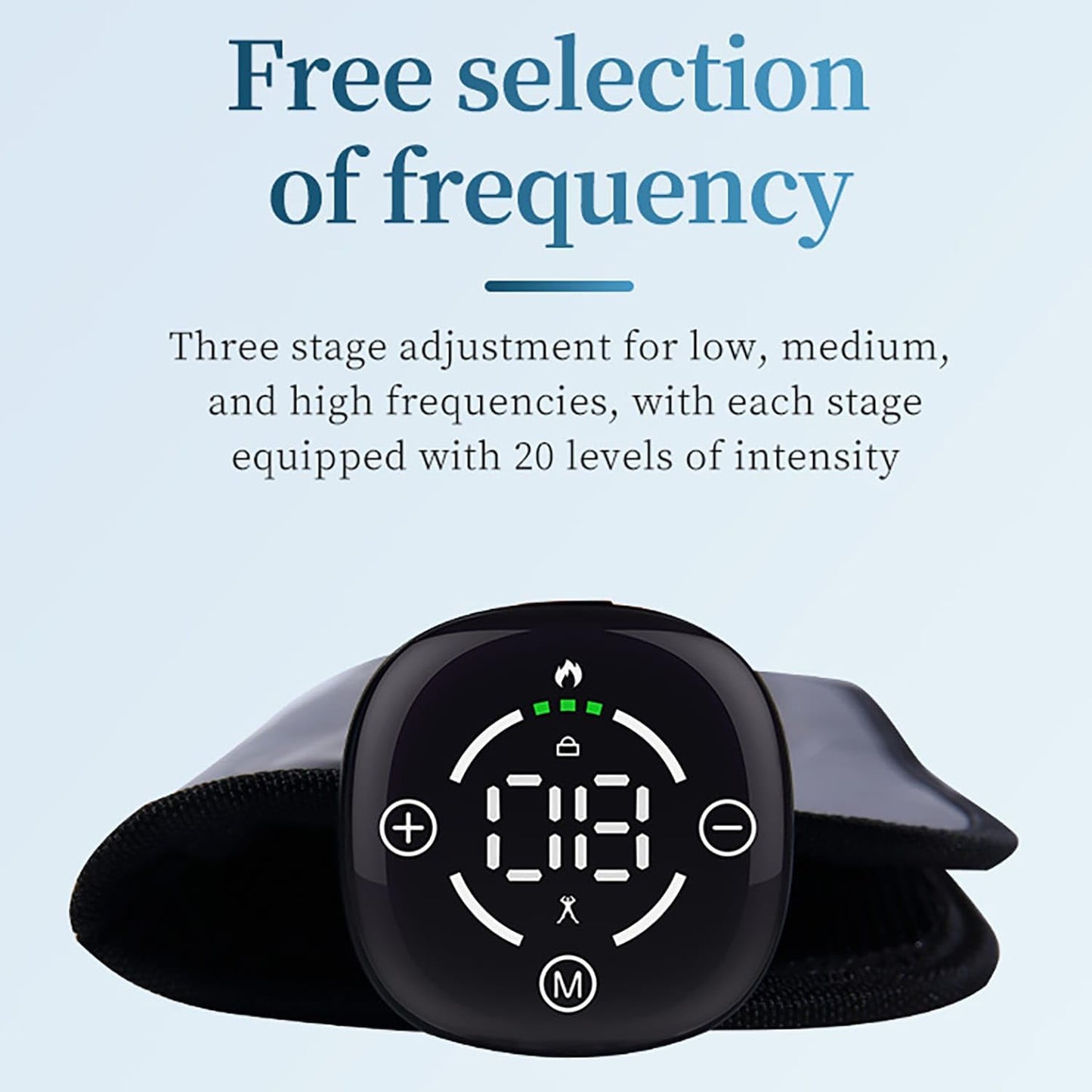 Yonars Elektrisches Fußmassagegerät, Intelligente Massagematte 10 Modi 20 Einstellbare Frequenzen EMS
