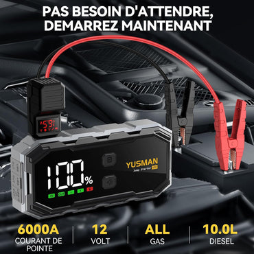 YUSMAN Starthilfe Powerbank F02 6000A 12V