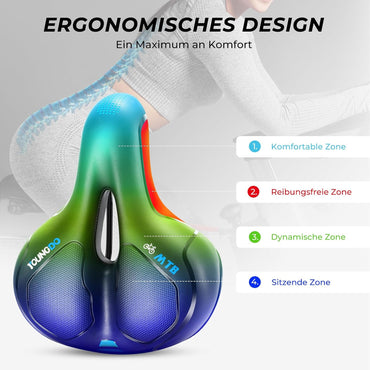 YOUNGDO Fahrradsattel, Ergonomischer Fahrrad Sattel, Fahrradsitz Memory-Schaum,