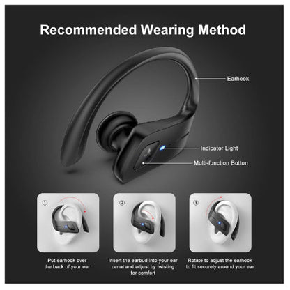 Axloie G2 Bluetooth Sport-Ohrhörer 35 Stunden Spielzeit Drahtlose Ear Kopfhörer