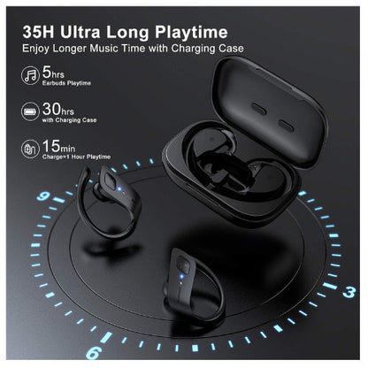 Axloie G2 Bluetooth Sport-Ohrhörer 35 Stunden Spielzeit Drahtlose Ear Kopfhörer