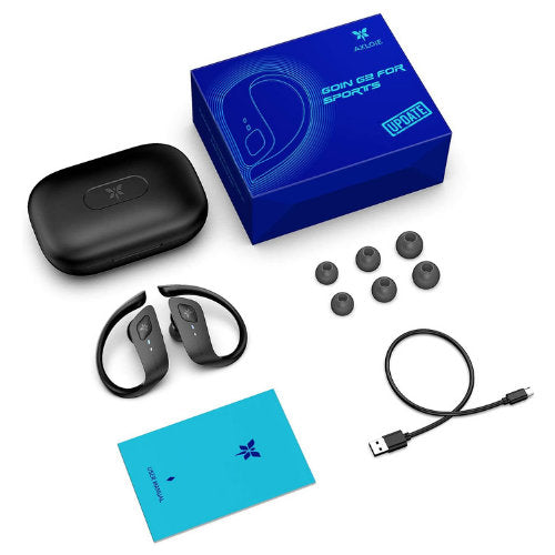 Axloie G2 Bluetooth Sport-Ohrhörer 35 Stunden Spielzeit Drahtlose Ear Kopfhörer