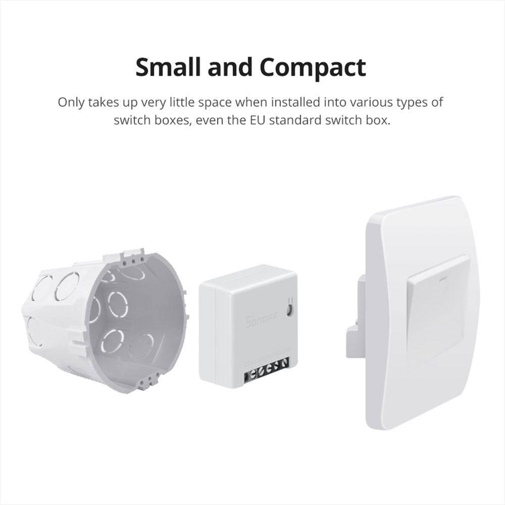 SONOFF MINI R2 Wifi Smart Switch 2.4G Alexa, IOS, Andriod kompatibel