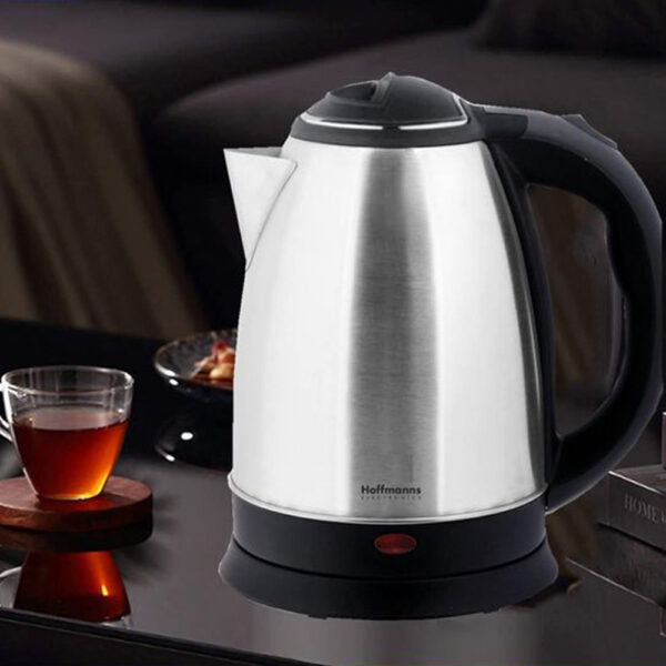 Hoffmans 2 Liter Wasserkocher Teekocher 2000 Watt 360° Trockenaufschutz Waschbarer Filter