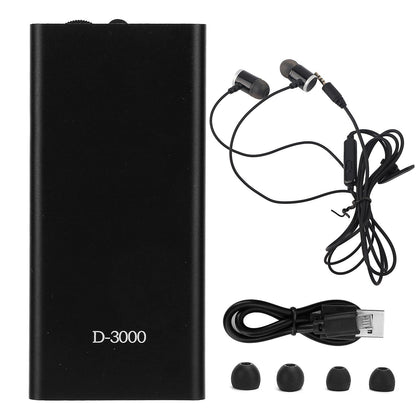 D-3000 Dual-Ohr-Hörgerät, einstellbarer Klangverstärker, Sprachverstärkergerät mit Kopfhörer