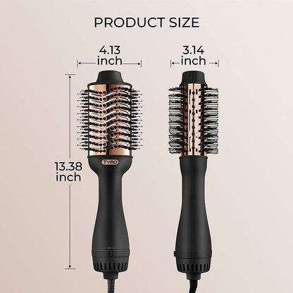 TYMO Volumizer Heißluftbürste, Verhedderungsfrei, Ovales Design, 360 Drehbar