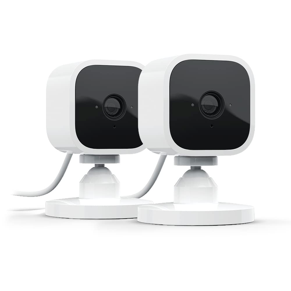 Blink Mini – Kompakte, smarte Plug-in-Sicherheitskamera für innen, 1080p-HD (Weiß)