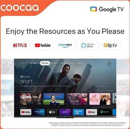 Coocaa 4K Ultra HD OLED TV 139cm (55 Zoll) 55S8G, Triple Tuner, HDR10, Android Smart TV