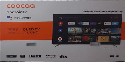 Coocaa 4K Ultra HD OLED TV 139cm (55 Zoll) 55S8G, Triple Tuner, HDR10, Android Smart TV