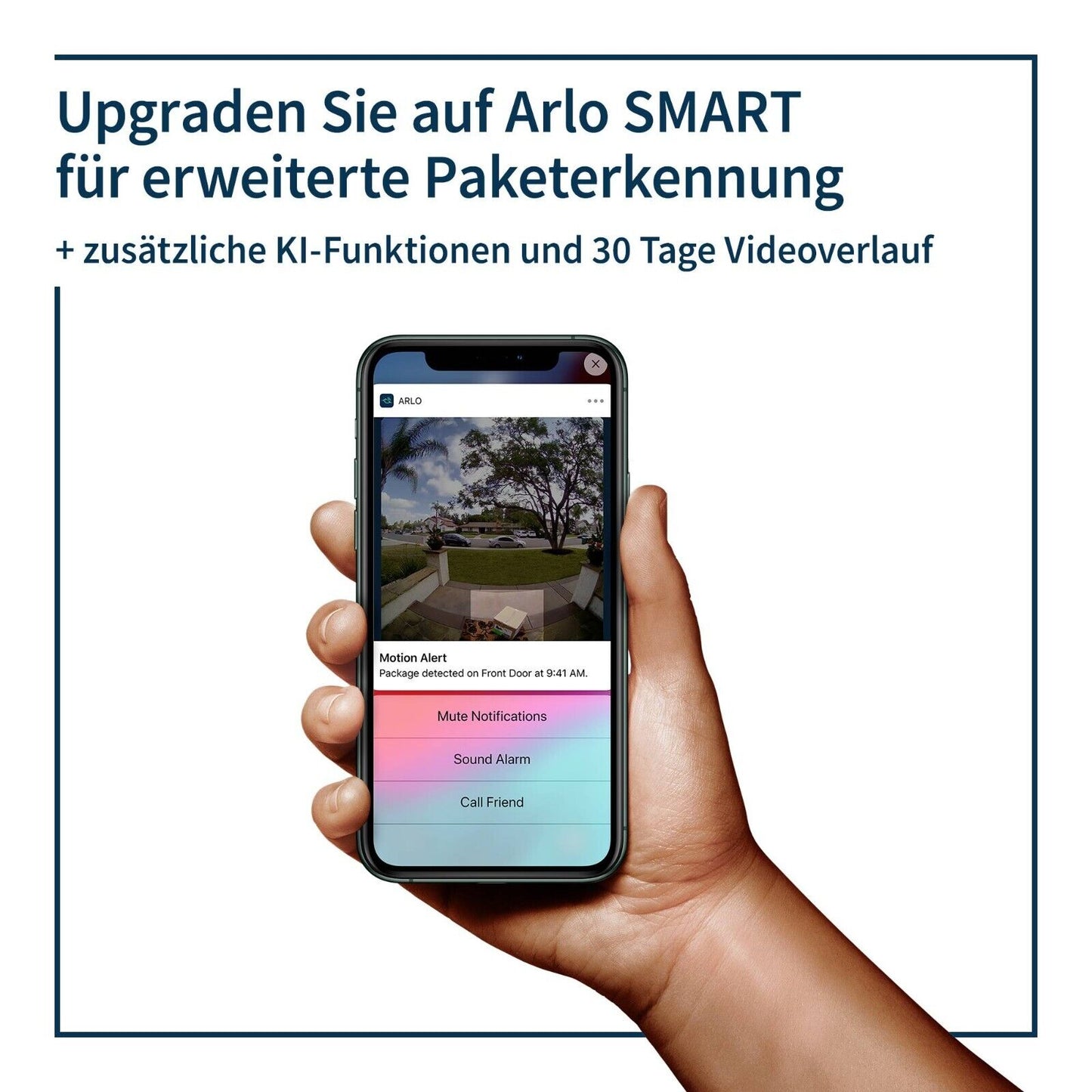 Arlo Video Doorbell HD Türklingel mit Kamera, Farbe:Weiß