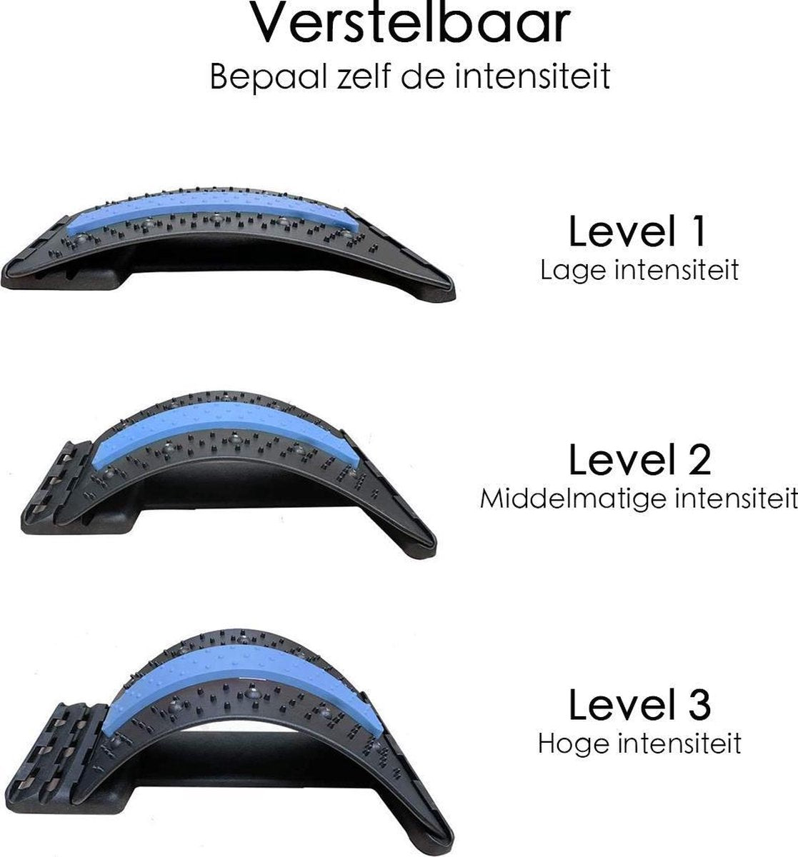 Backstretcher Für Rückenbeschwerden - Bequeme Back Stretcher mit weichen Massage Pads - Verstellbarer Rückendehner