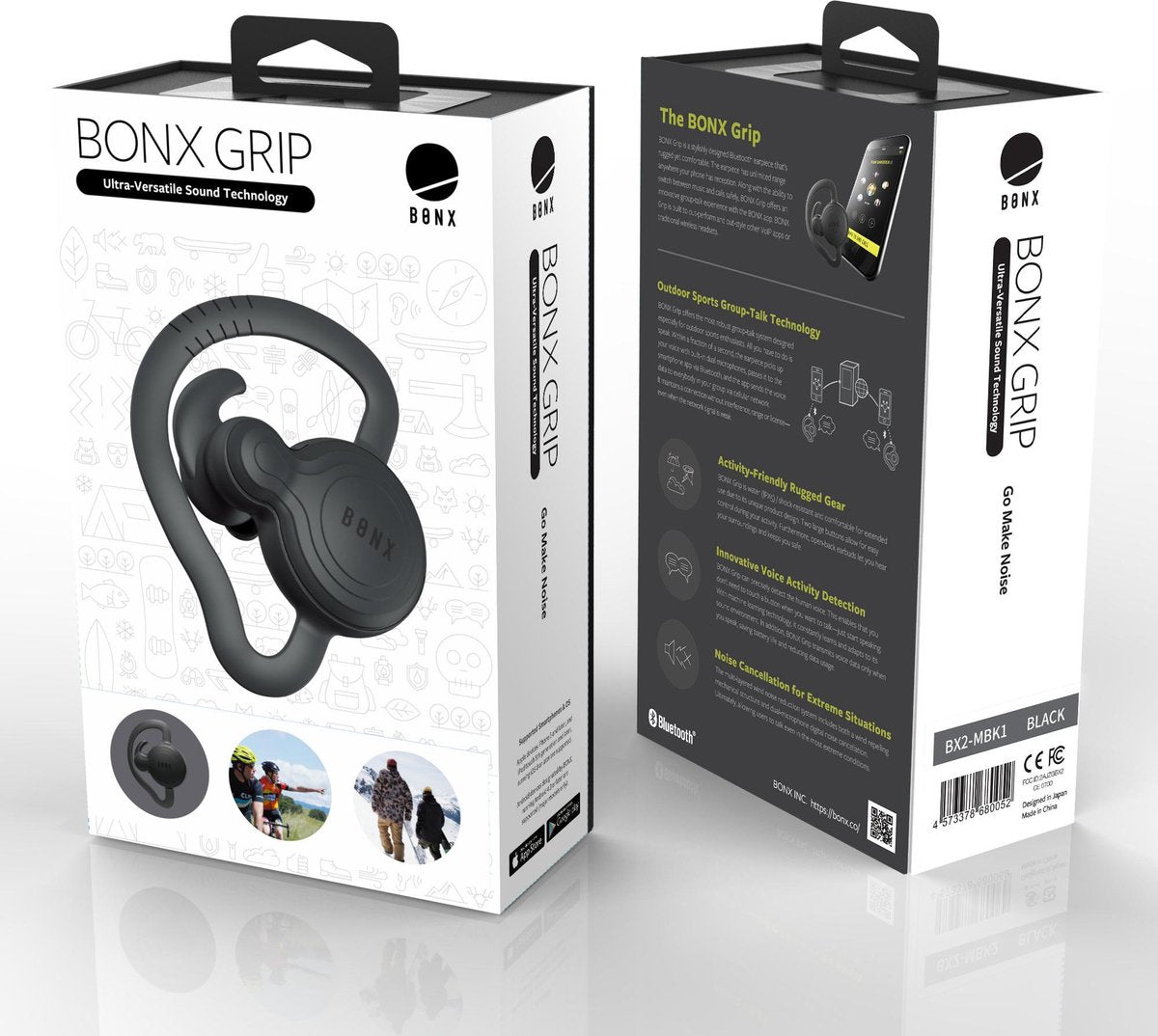 BONX Grip Outdoor Sports Group-Talk Bluetooth-Ohrhörer