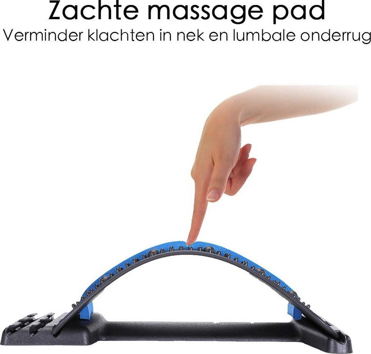 Backstretcher Für Rückenbeschwerden - Bequeme Back Stretcher mit weichen Massage Pads - Verstellbarer Rückendehner