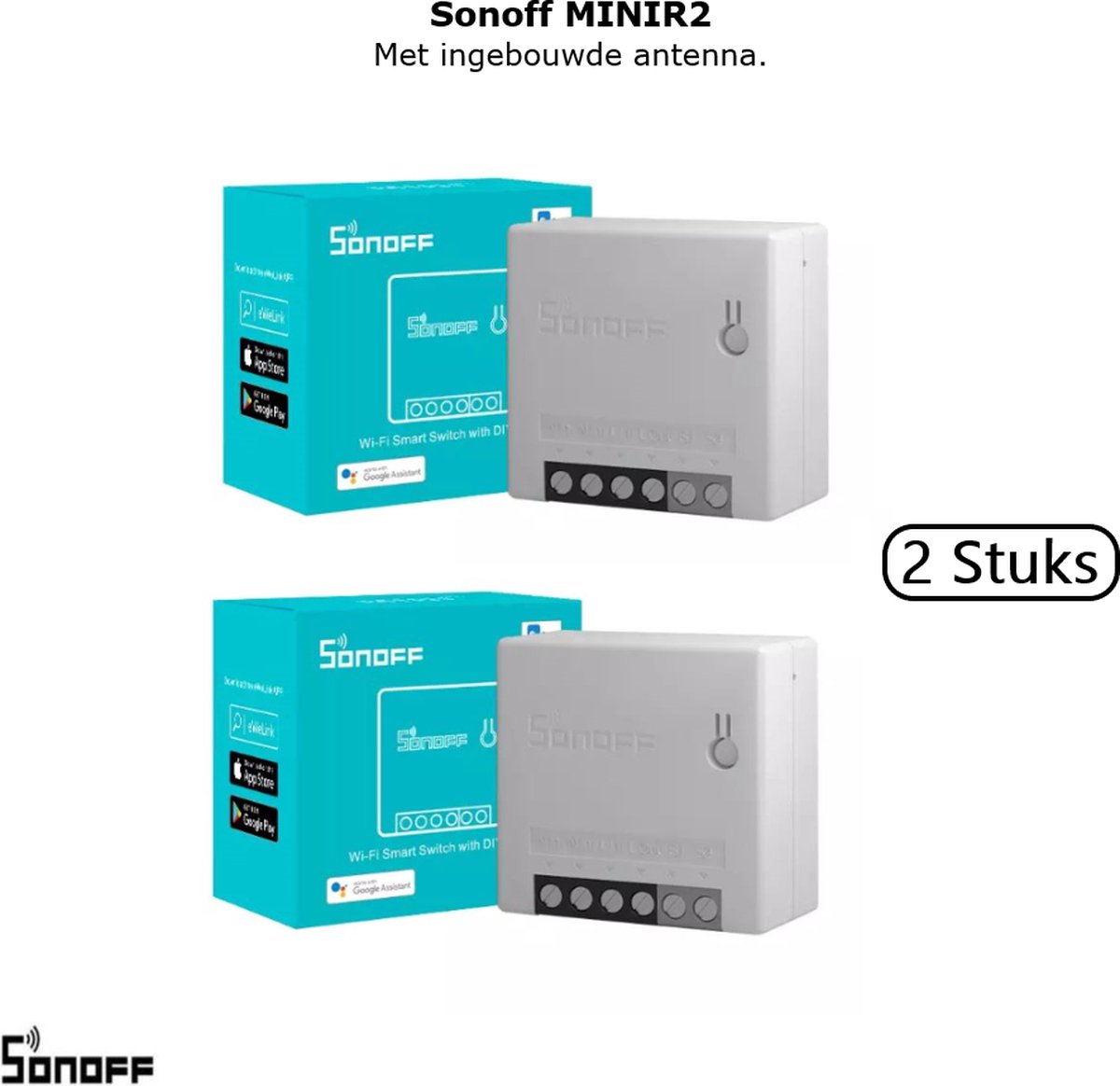 SONOFF MINI R2 Wifi Smart Switch 2.4G Alexa, IOS, Andriod kompatibel