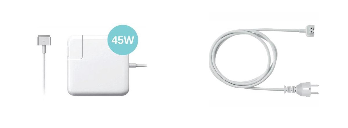 MacBook Air A1237 A1304 A1369 A1370 Ladegerät (Typ MagSafe 1 45w) | A1244, A1374 MacBook Air 11"/13" Adapter-Ladegerät 45 Watt inklusive kostenlosem Verlängerungskabel