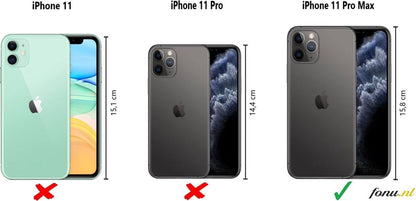 Coque arrière Ferrari en cuir pour iPhone 11 Pro Max – Rouge
