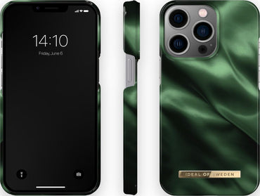 iDeal of Sweden Fashion Case iPhone 13 Pro Emerald Satin